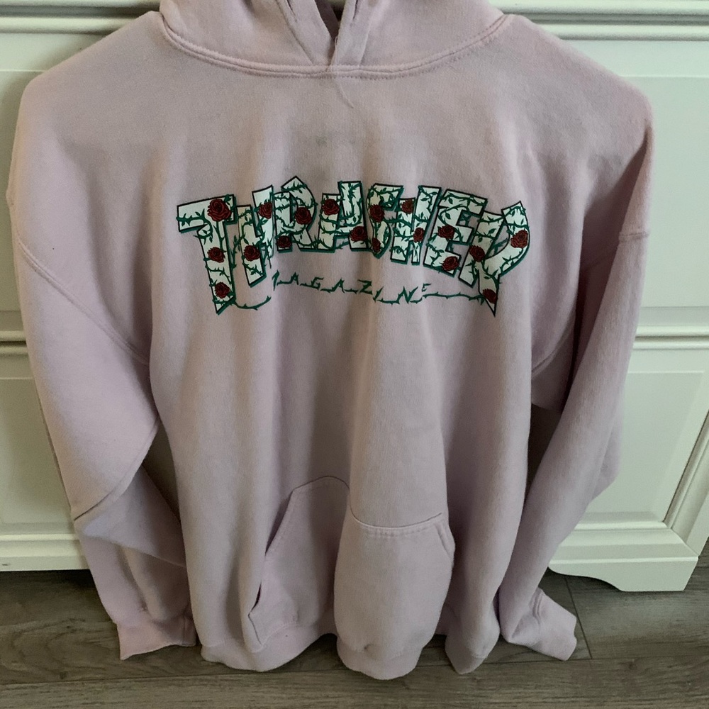trasher rose sweatshirt